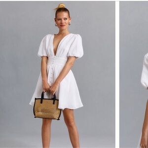 Anthropologie The Katerina Button Front Mini Dress